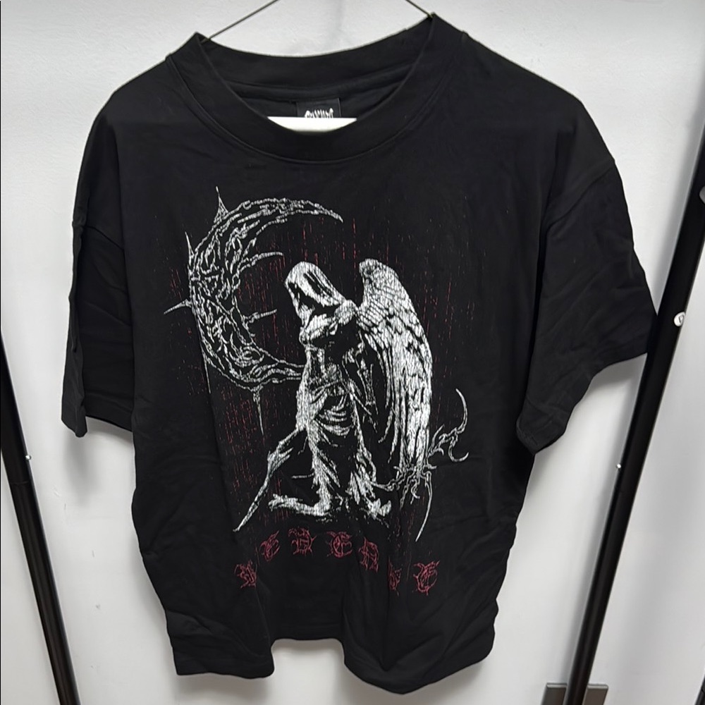 Revenge Graphic Tee with Angel Design